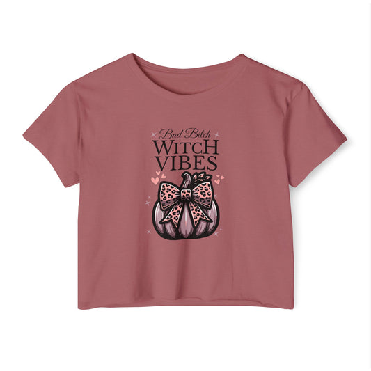 Bad Bitch Witch Vibes Crop Top