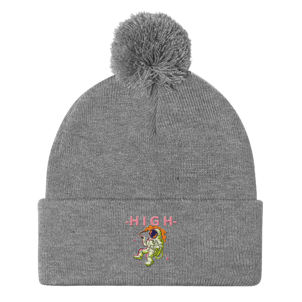Smoky Smoke with the Pom-Pom Beanie