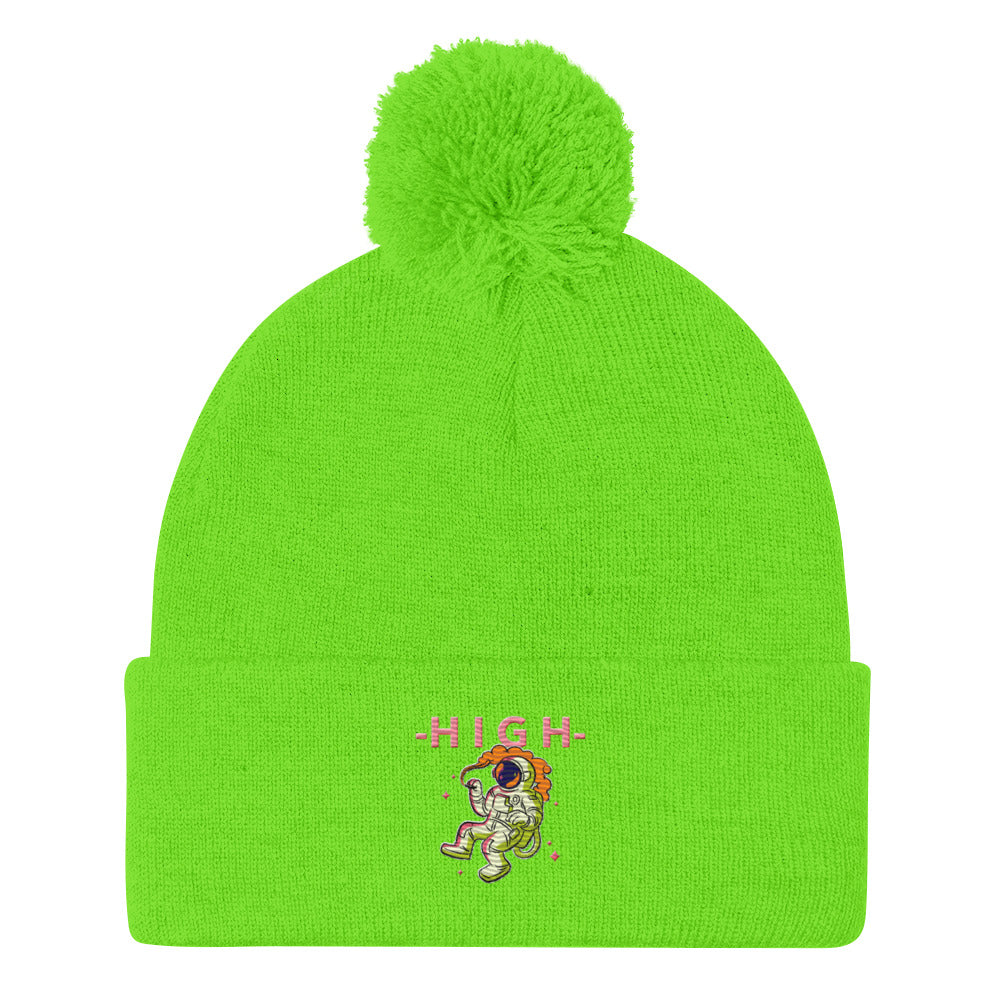 Smoky Smoke with the Pom-Pom Beanie