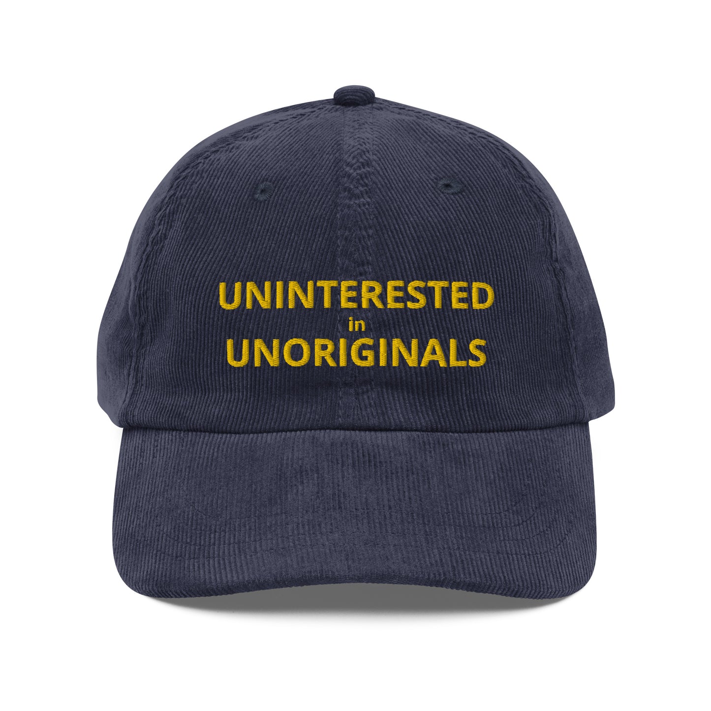 Uninterested in Unoriginals Vintage corduroy cap