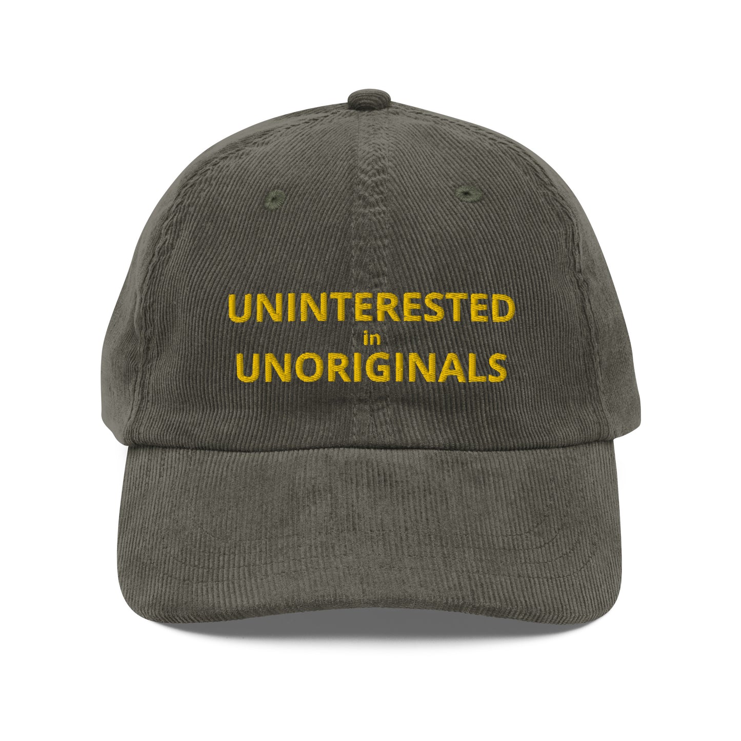 Uninterested in Unoriginals Vintage corduroy cap