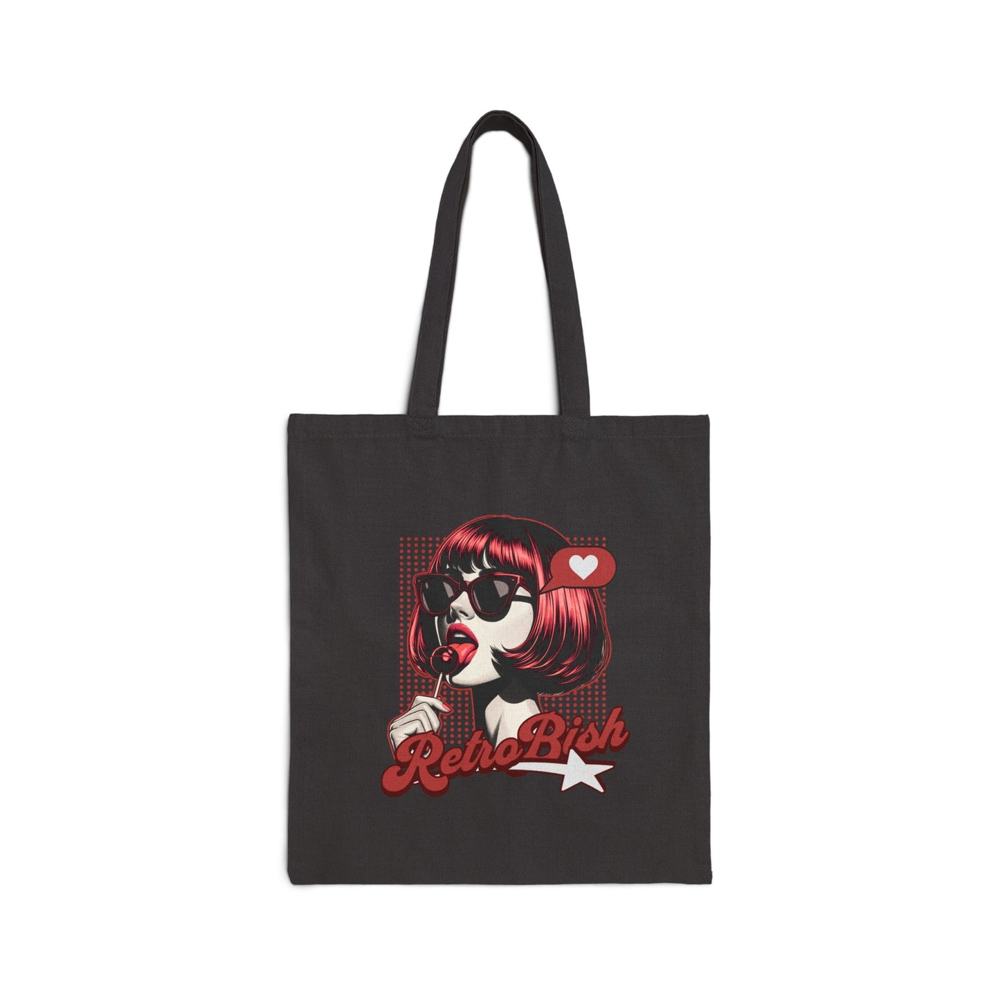 Retro Bish Canvas Tote Bag